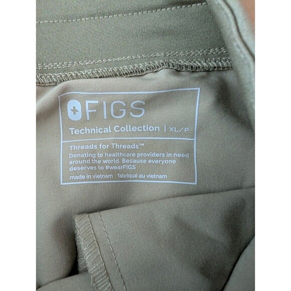 Figs Zamora High Waist Joggers with Bright Blue Drawstring - Picture 4 of 8